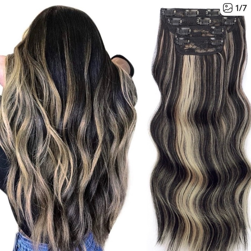 Black and Blonde Hair Extensions